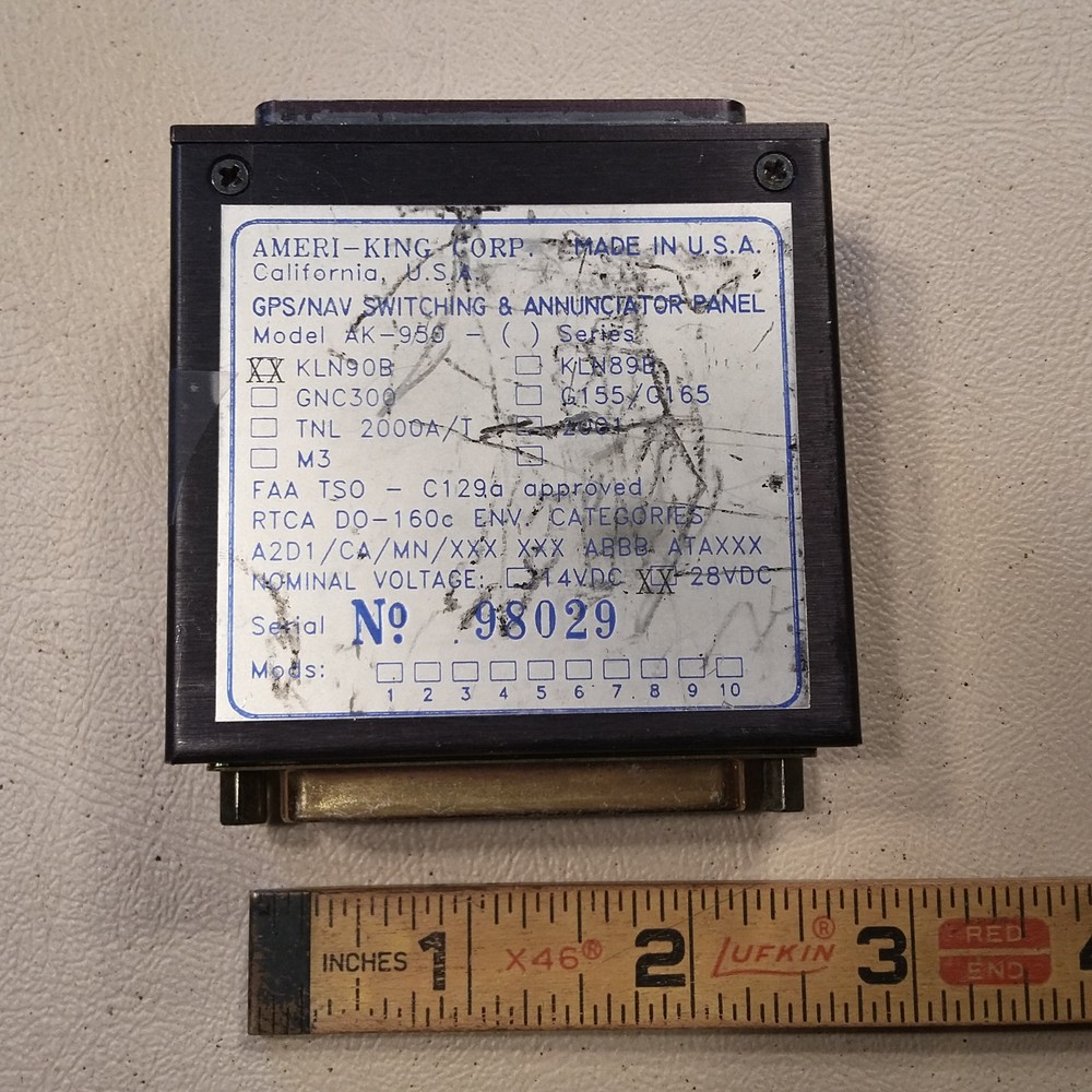 Ameri-King AK-950 for 28 volt KLN-90B GPS