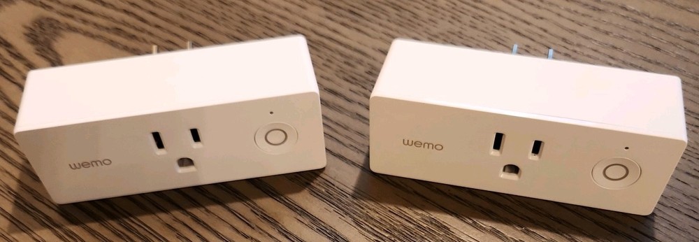 2x Wemo Mini Smart Outlet Plug F7C063