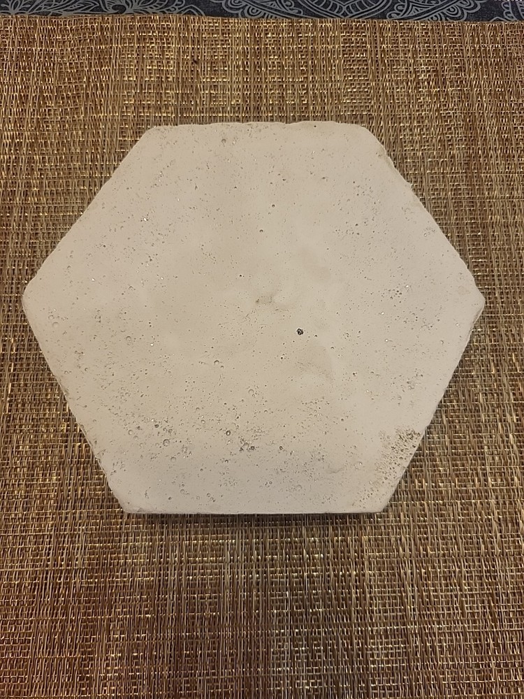 Handmade Hand Painted Coloful Hexagon Trivet