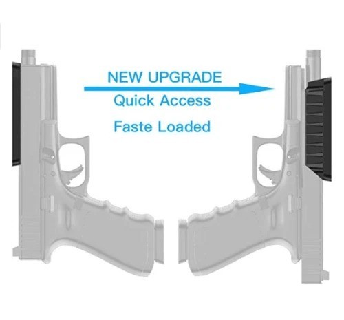 Magnetic Gun Mount Holster for Flat Top Handguns – Concealed QuickDraw Holder