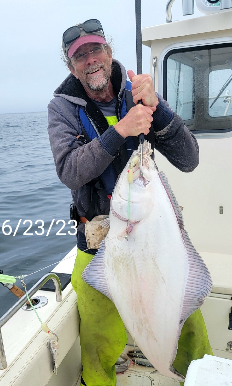 "The Clown Show" Deep Drop Halibut Rig LED Glow Rattles 16/0 Mustad Circle Hooks