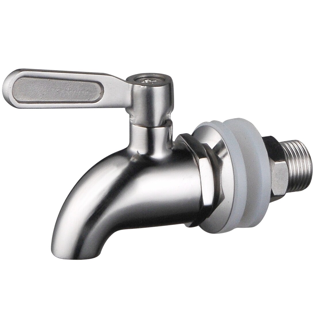 Stainless Steel Beverage Dispenser Spigot,Quarter Turn,Ball Valve, fits 5/8 inch