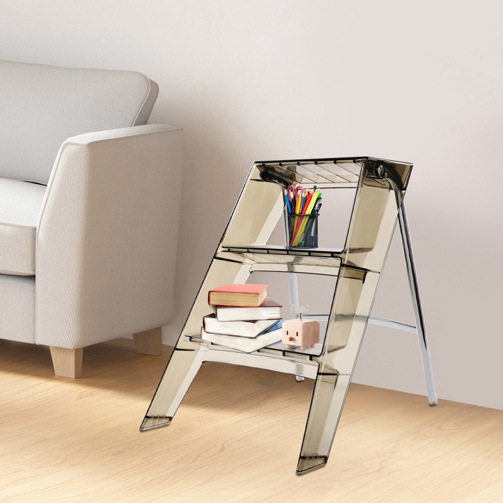 Folding Step Stool, Step Stools for Adults, 3 Step Ladder Folding Step Stool