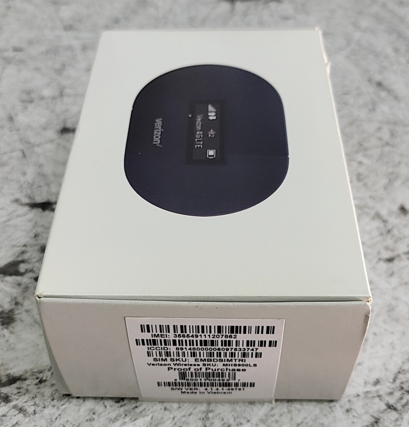 NEW OPEN BOX VERIZON Ellipsis Jetpack MHS900L Wireless Mobile Hotspot SEE NOTES