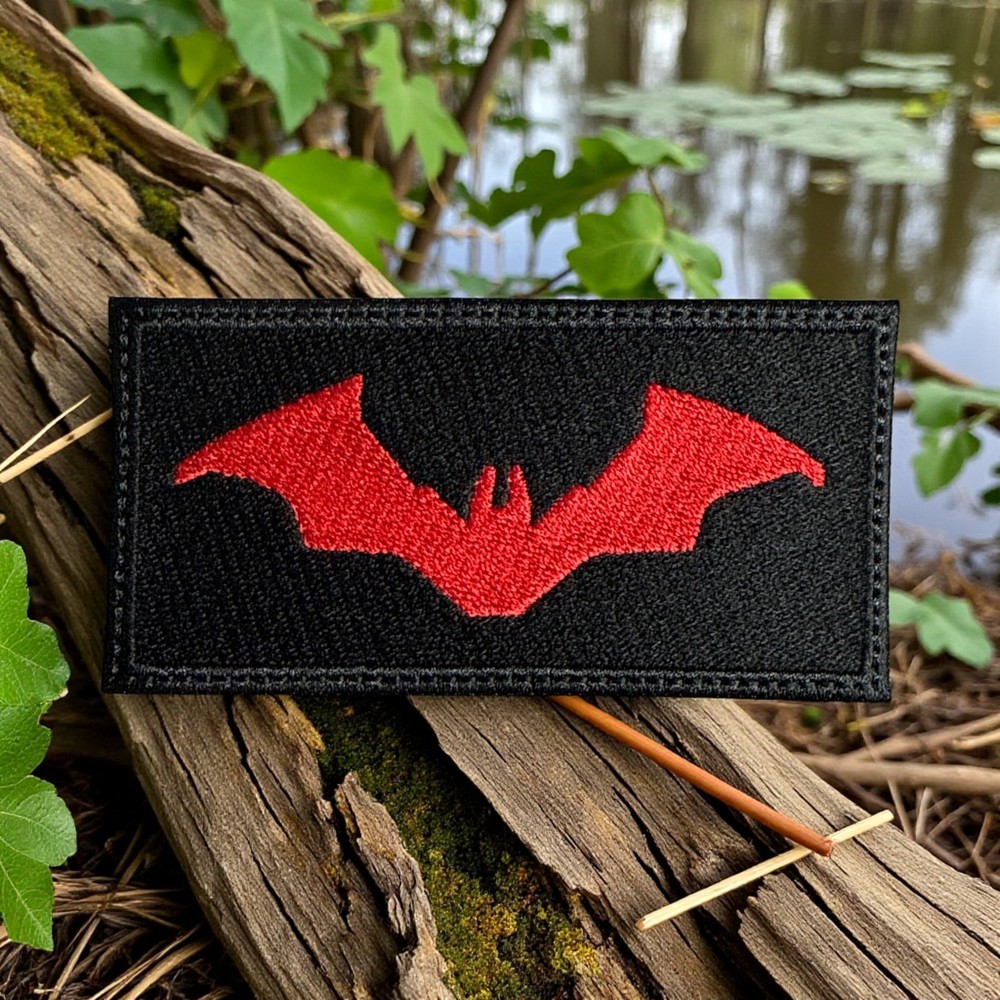 The Bat Embroidery Patch 2" X 4"