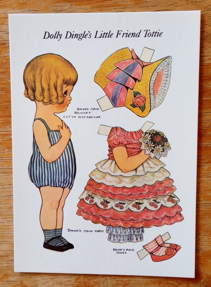 Vintage 1984 Grace G. Drayton’s Dolly Dingle 16 Reproduction Postcards