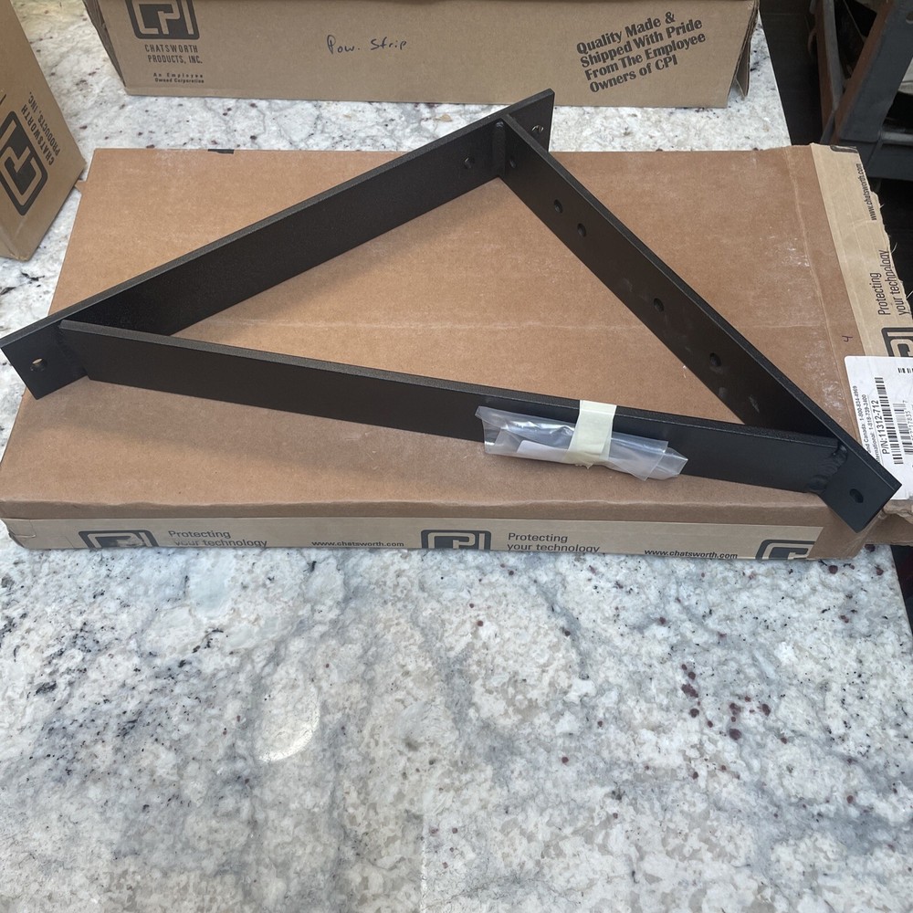 CPI 11312-712 Triangular Support Bracket, Black 12"