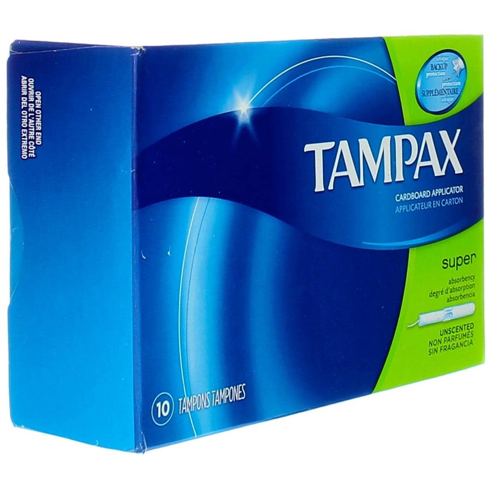 TAMPAX SUPER FLUSH APPL 10