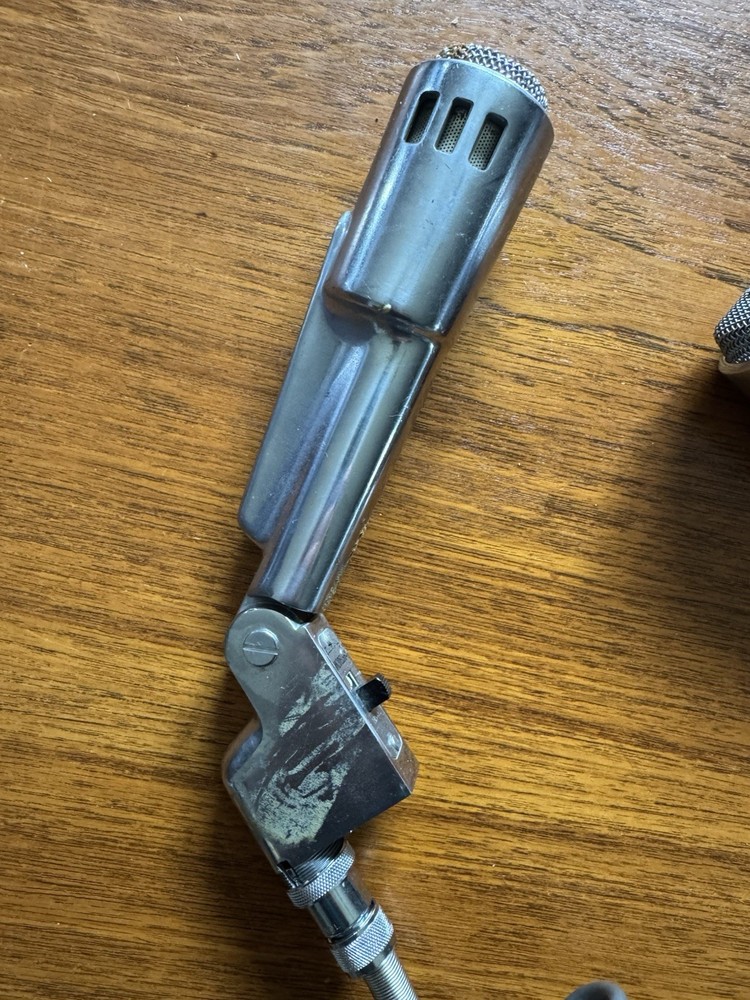 Pair Vintage EV Model 664 Dynamic Microphone Electrovoice Tested Working Deco