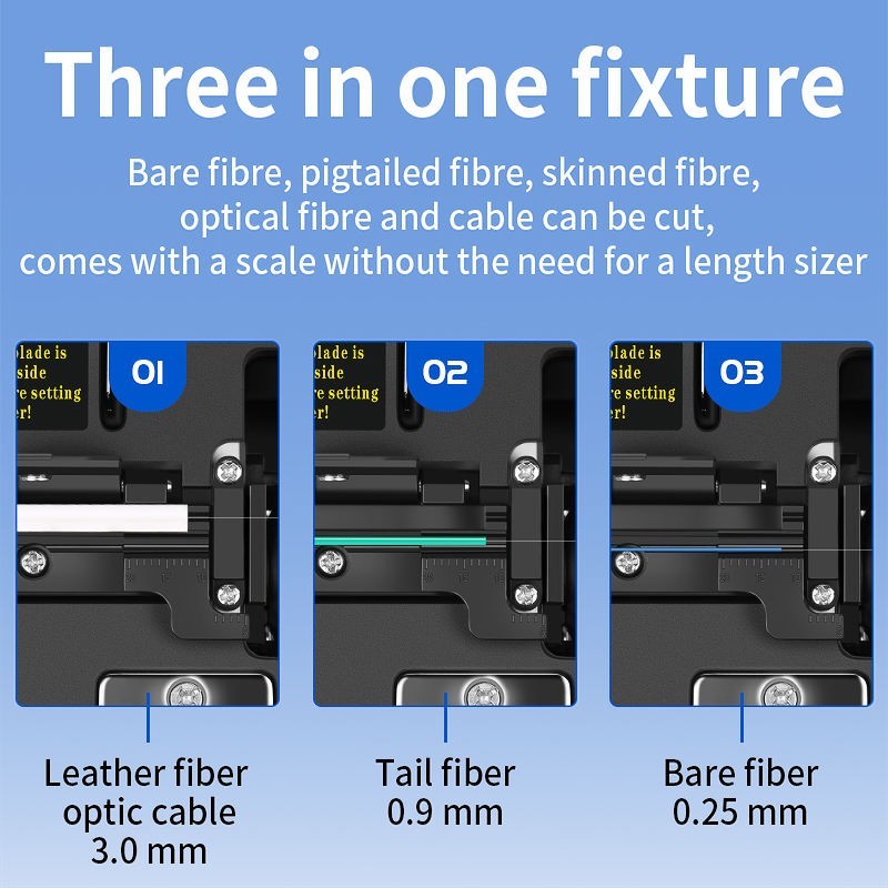 FTTH Automatic Return Fiber Optic Cutter Cold Joint Tool Fiber Optic Cleaver