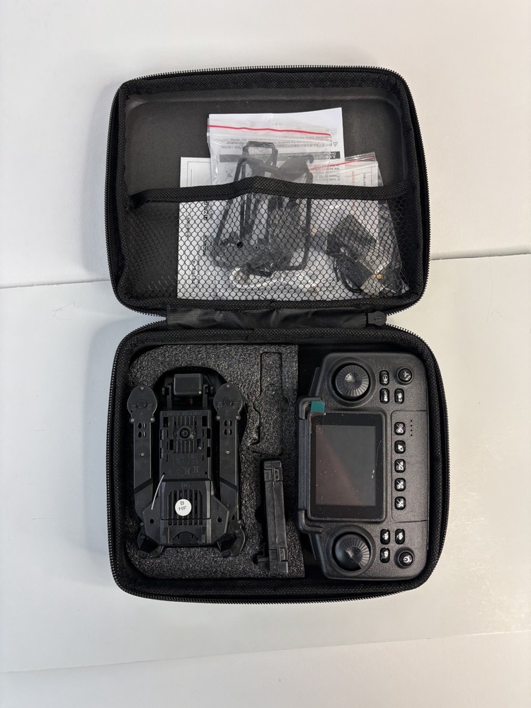E88 Screen Foldable Drone With Controller Camera Case Ready To Fly! Black