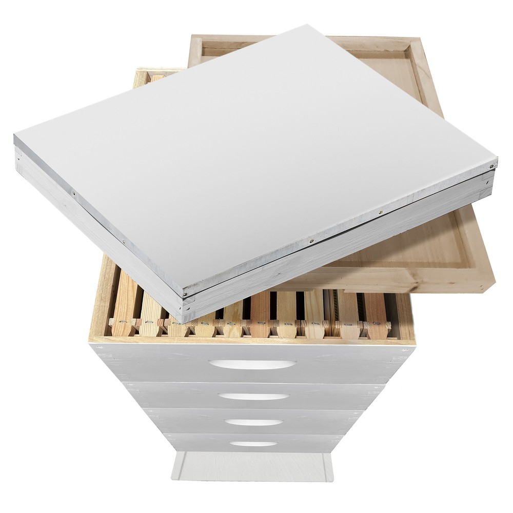 Beehive Kit Fully Assembled and Painted - 10 Frame Kit, 2 Deep, 2 Medium Supers