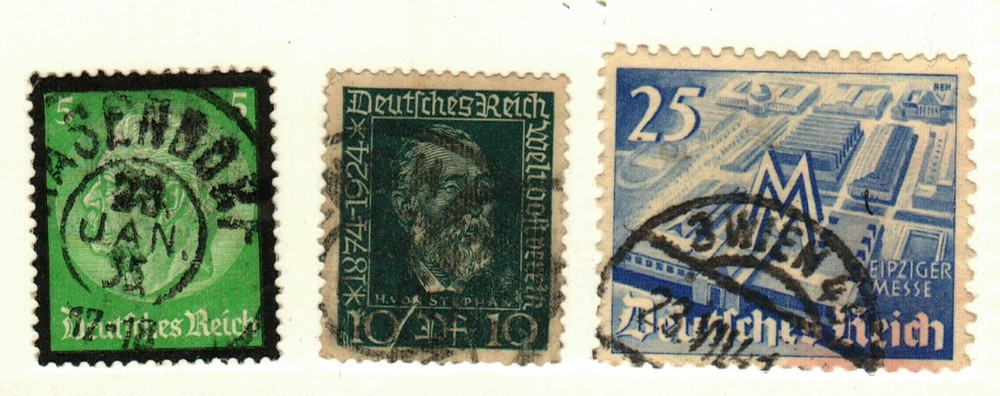 Germany #340, 437, 501 used