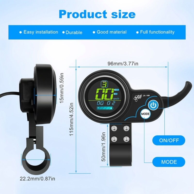 Electric Scooter Acceleration Governor Instrument Throttle Controller LCD Screen