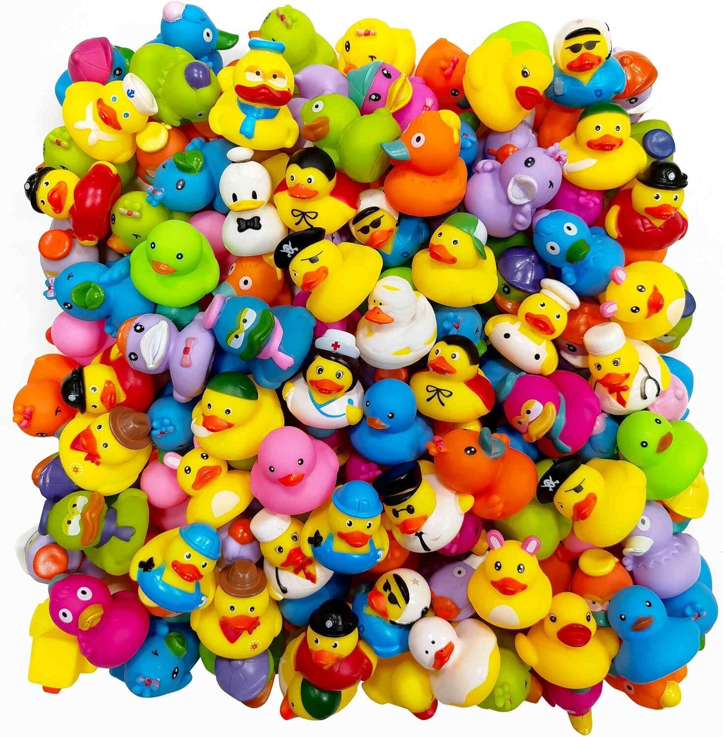 Rubber Ducks in Bulk,Assortment Duckies for Jeep Ducking Floater Duck Bath Toys