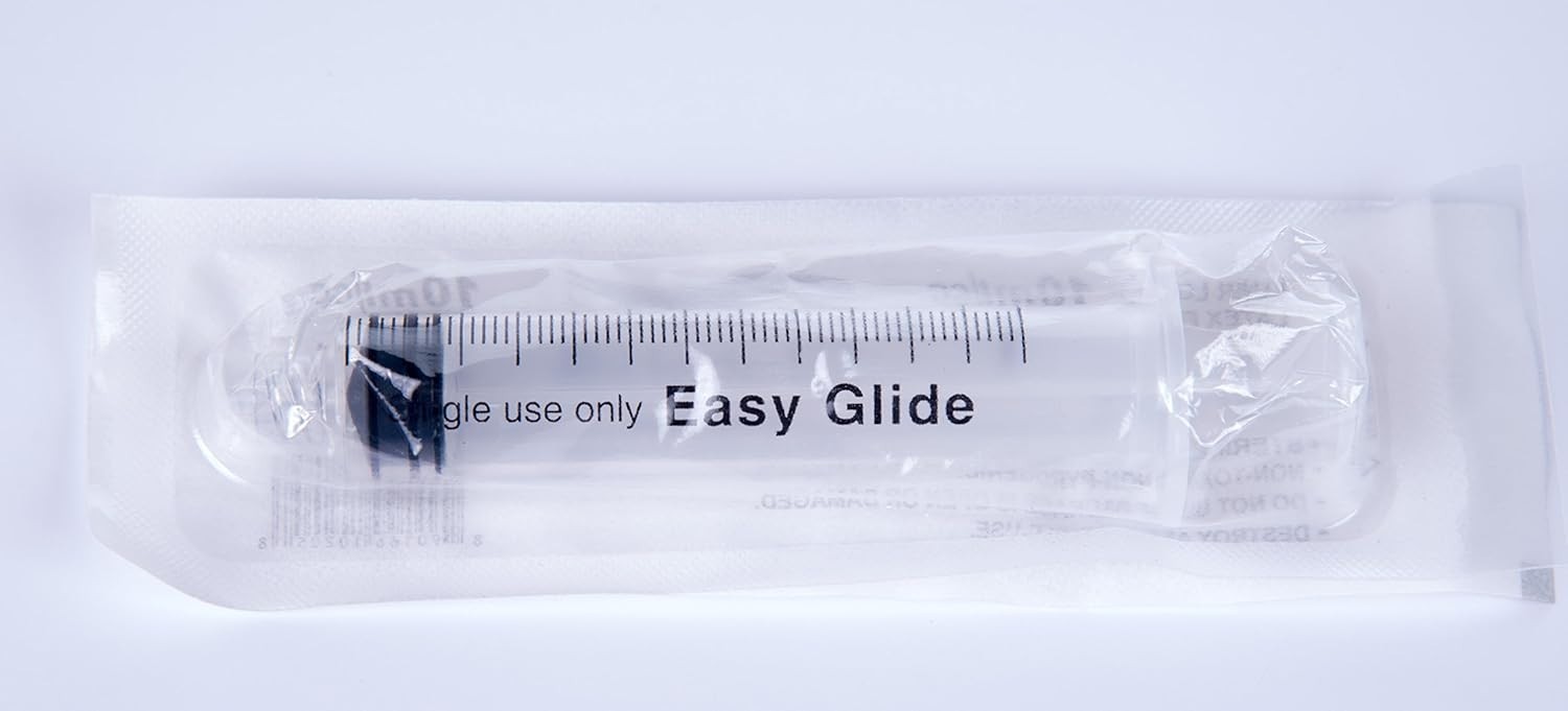 10ML Luer Lock syringe Easy Glide- Sterile - Pack of 100