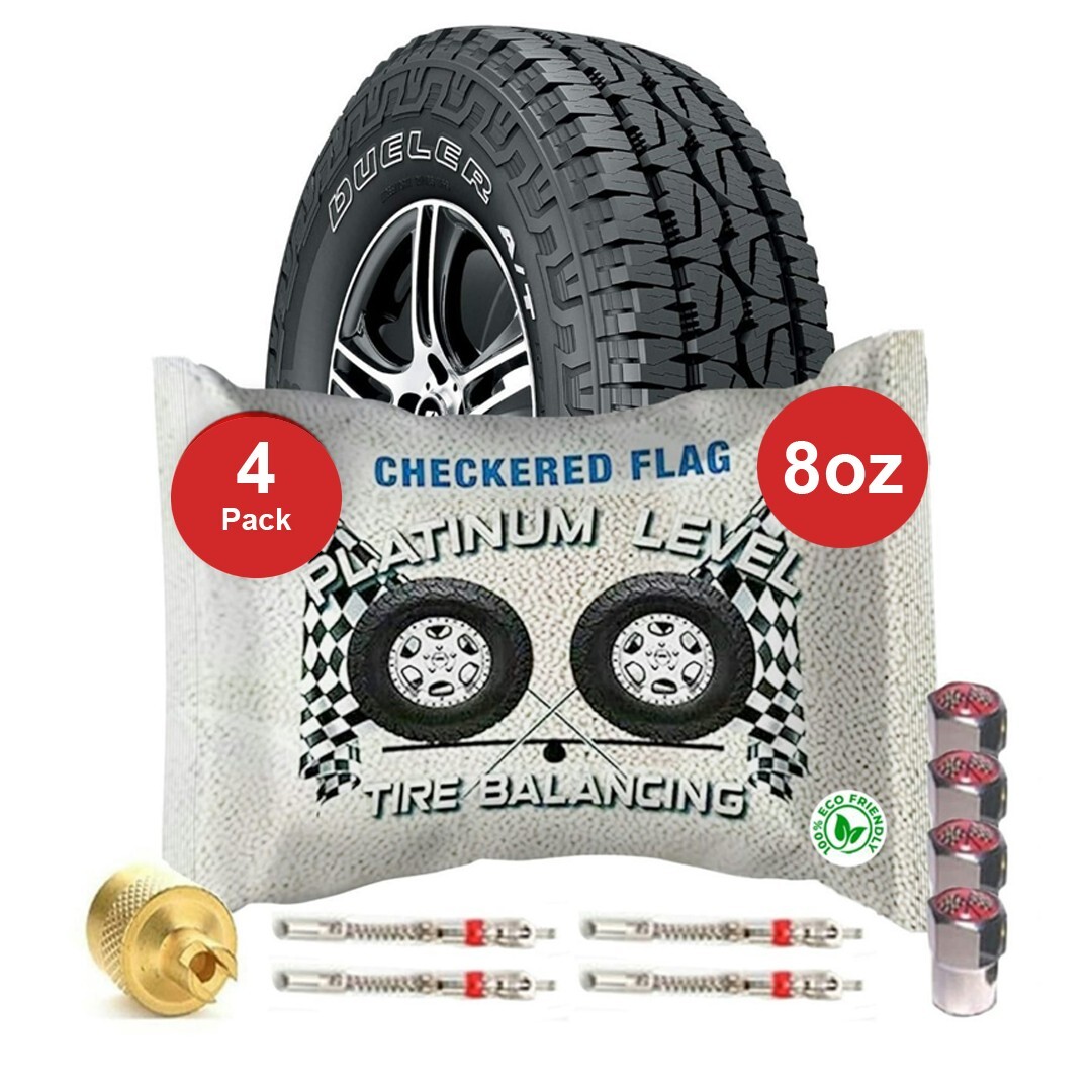 (4-8oz bags) Tire Balancing Beads Include 8 ounce Balance Bags by Checkered Flag