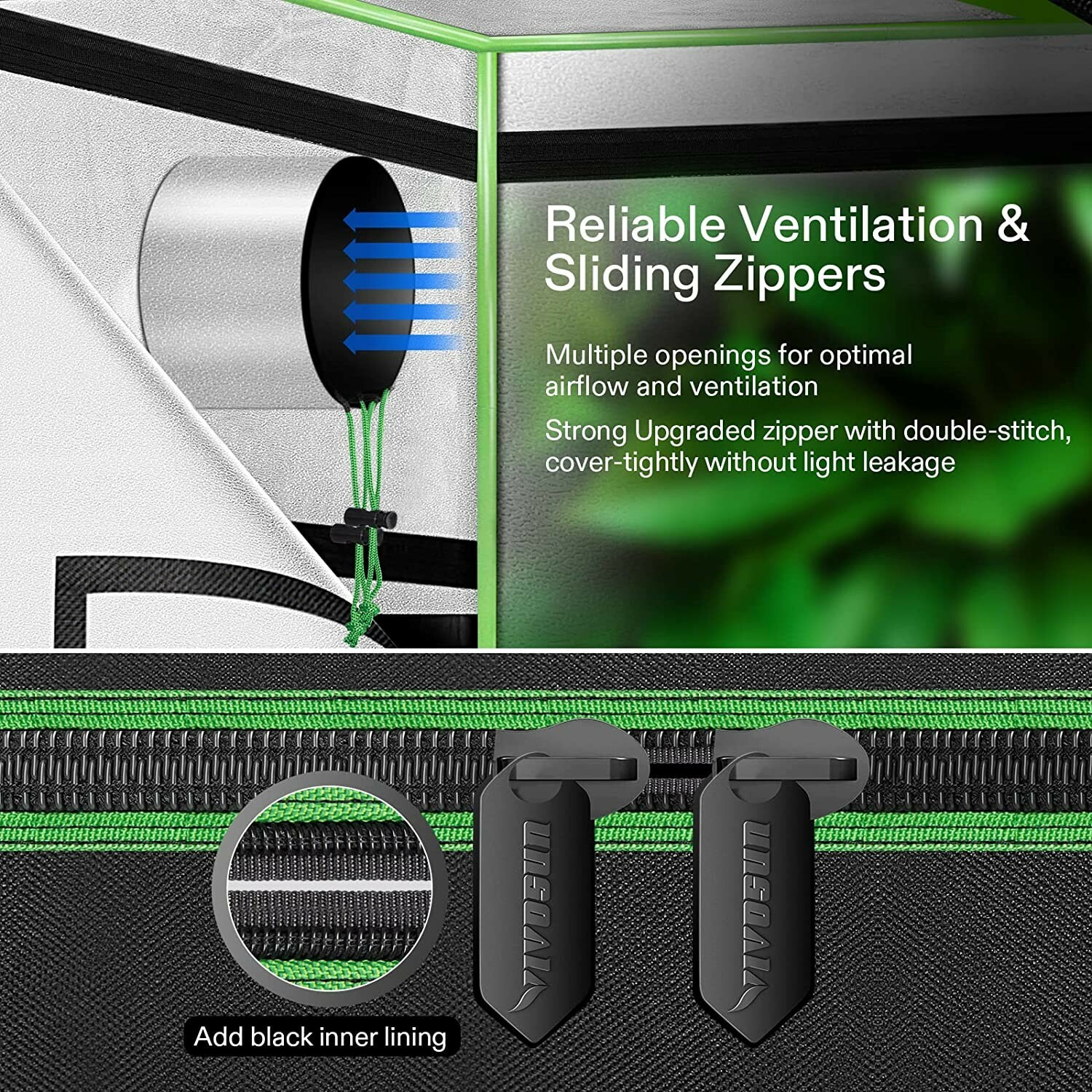 Vivosun S425 4x2 Hydroponic Grow Tent for Indoor 2-4 Plants Growing 100% Reflect