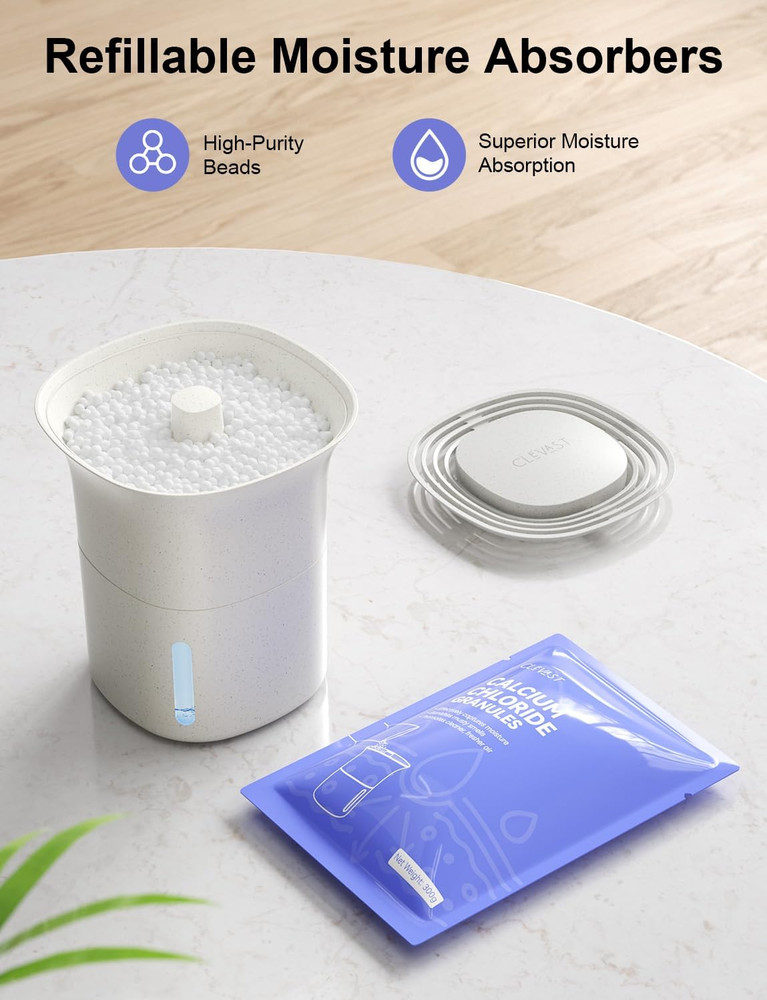 Refillable Moisture Absorber Boxes, 4 Pack 12.5 oz Reusable Dehumidifier