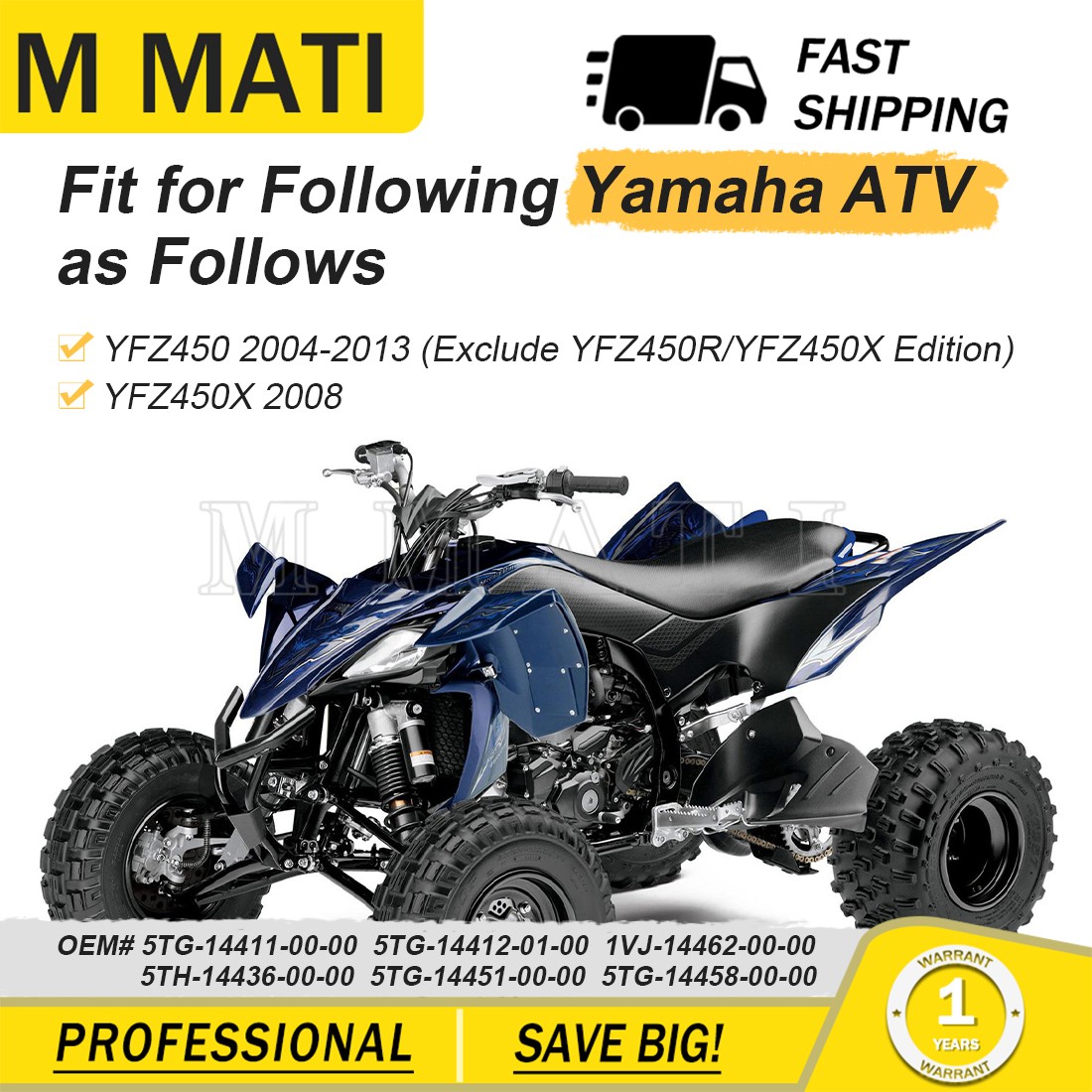 For Yamaha YFZ450 Air Filter Intake Cleaner Air Box Case Cover Housing Kit 04-13