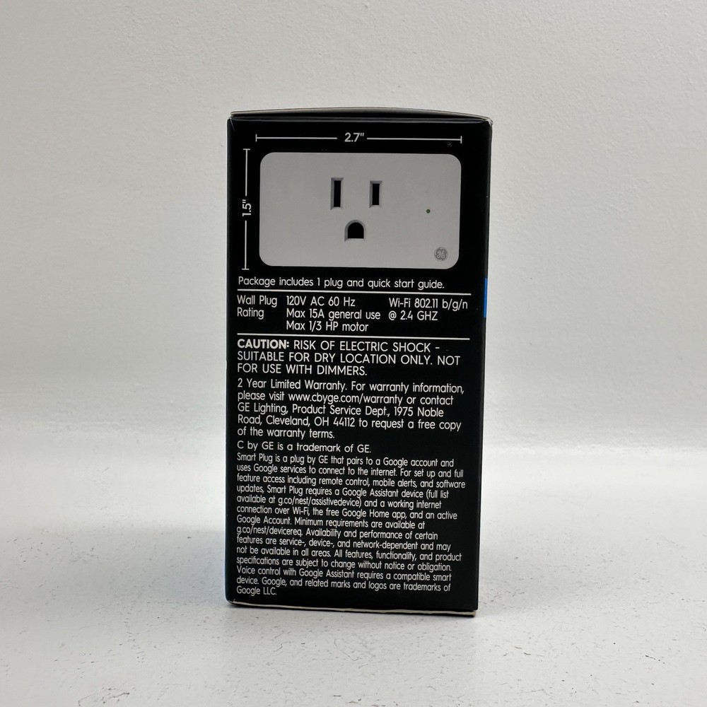 C by GE - INDOOR Smart Plug with Smart PLUG - Alexa / Google ASSISTANT