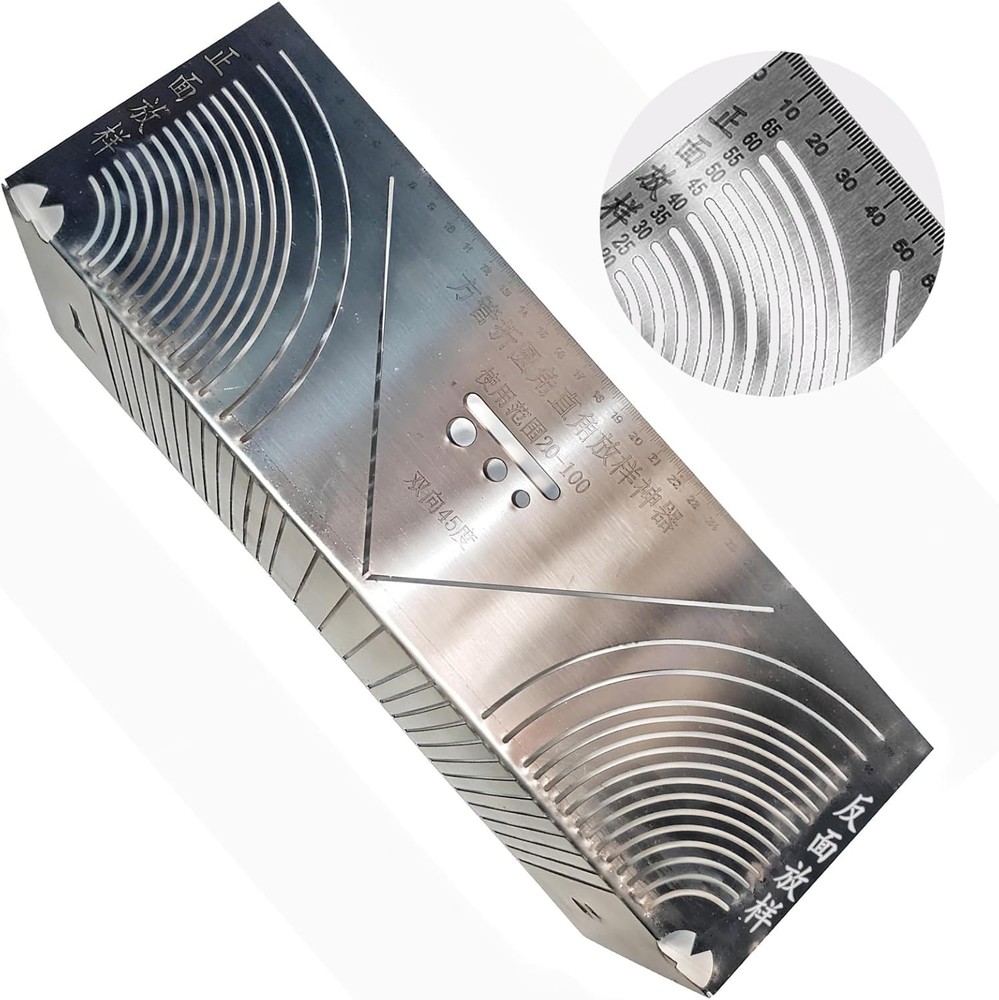 2 Pack angle and arc marking tool,Adjustable Dual-Purpose small large