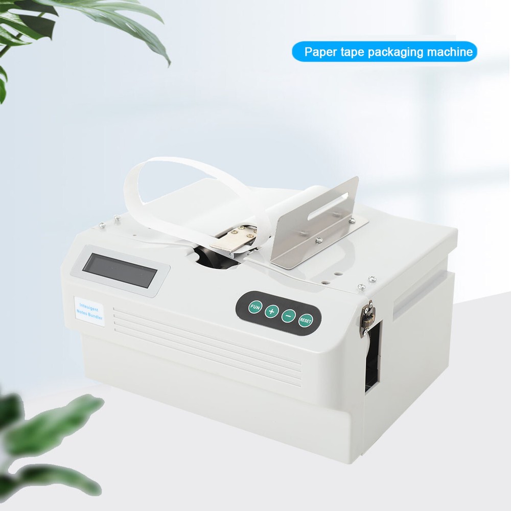 Automatic Small Banknote Binding Machine Strapping Bundling Money Packer 110V US