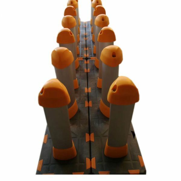 Detachable Free Assembly Mobile Material Floor Rack for Vinyl, with 2 Modules