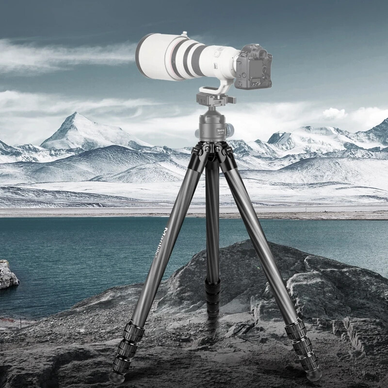 US- Manbily Tripod Carbon Fiber Tripod, 32mm Tube, Max. Load 44lbs/20kg WZ-324