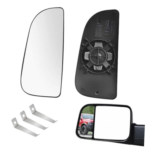 Compatible with 2010-2020 Dodge Ram 1500 2500 Driver Side Lower Mirror Glass
