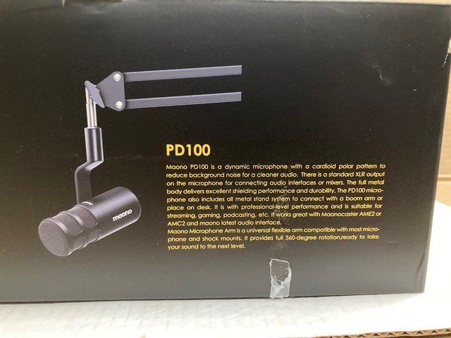 Maono Caster E2 Podcast Equipment Bundle with Dynamic Mic, Bluetooth, AME2C