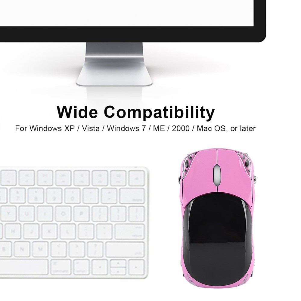 2.4G Wireless Mouse Optical Mouse 1600DPI For /ME/ PC/Tablet WT
