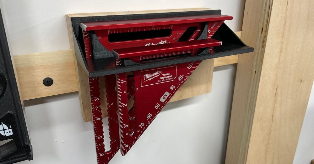Milwaukee Square Wall Mount - 3D Printed