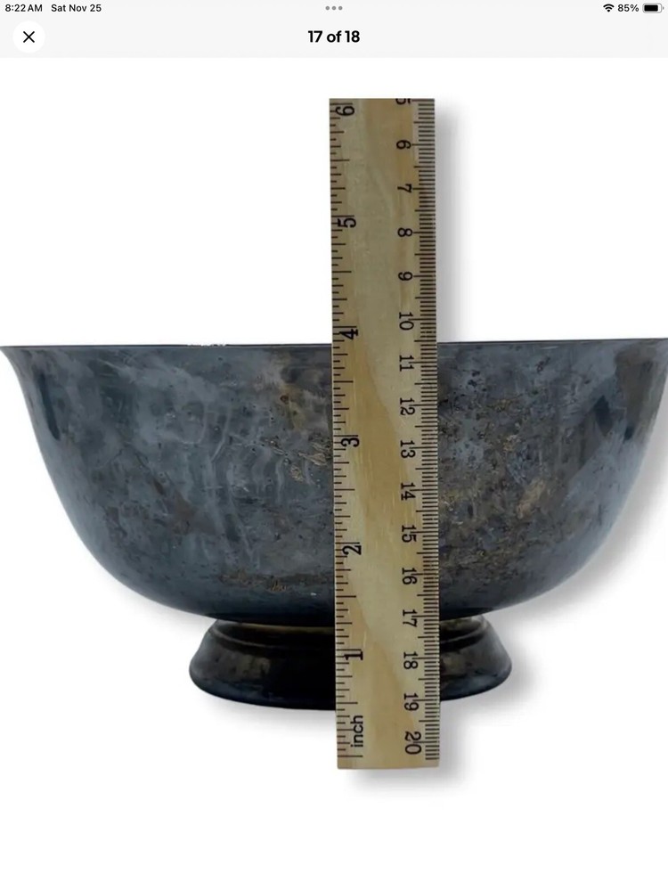 Reed Barton Vtg Silver Plated Steel Serving Set Bowl Plates USA Dining Ware HTF