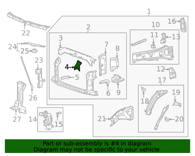Genuine GM Support Bracket 84482354