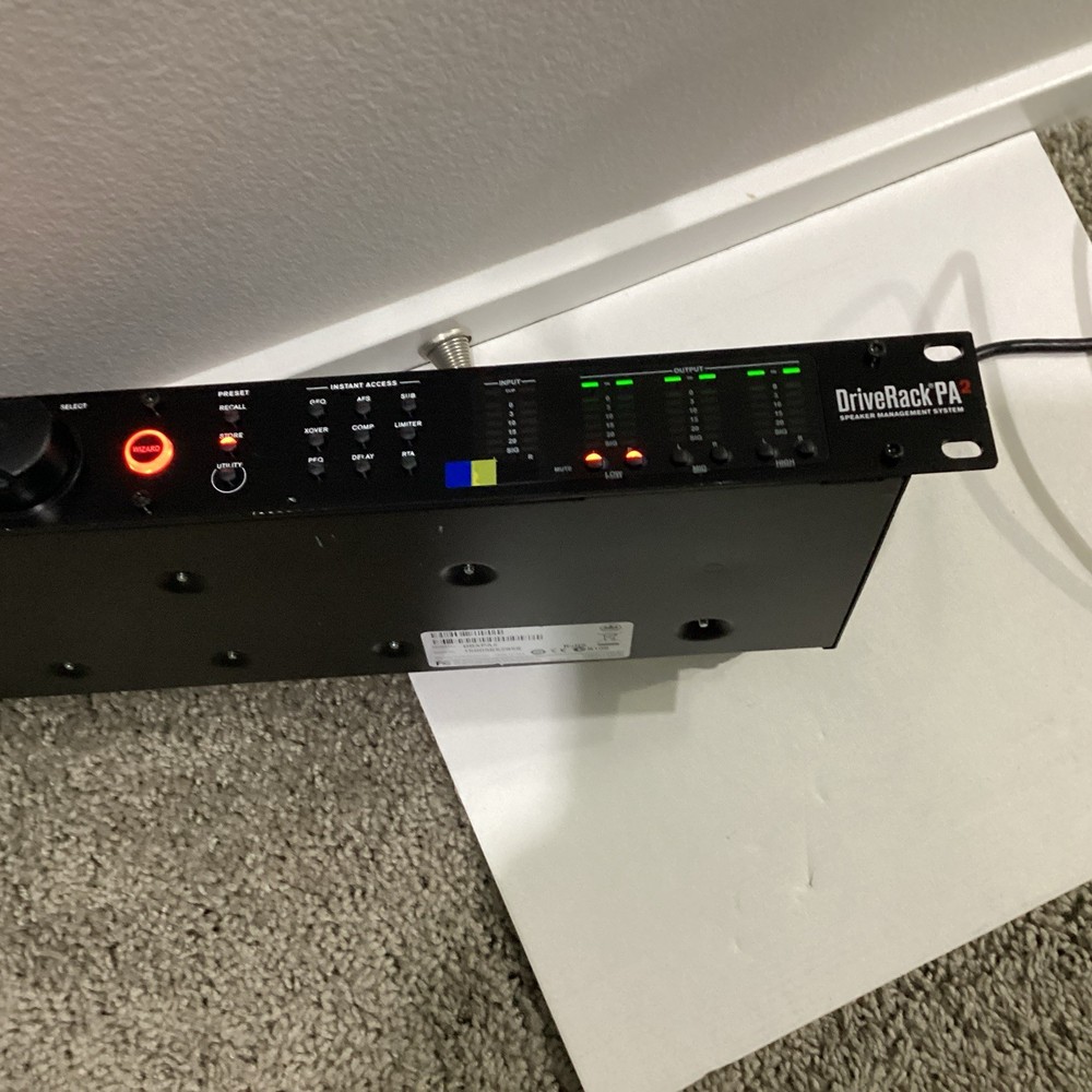 DBX DriveRack PA2 Complete Loudspeaker Management System PA 2