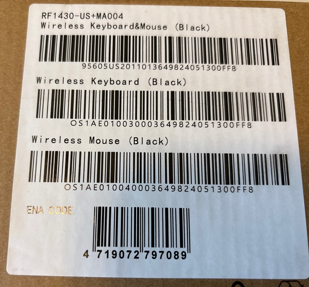 MSI RF1430 Wireless Keyboard And Mouse