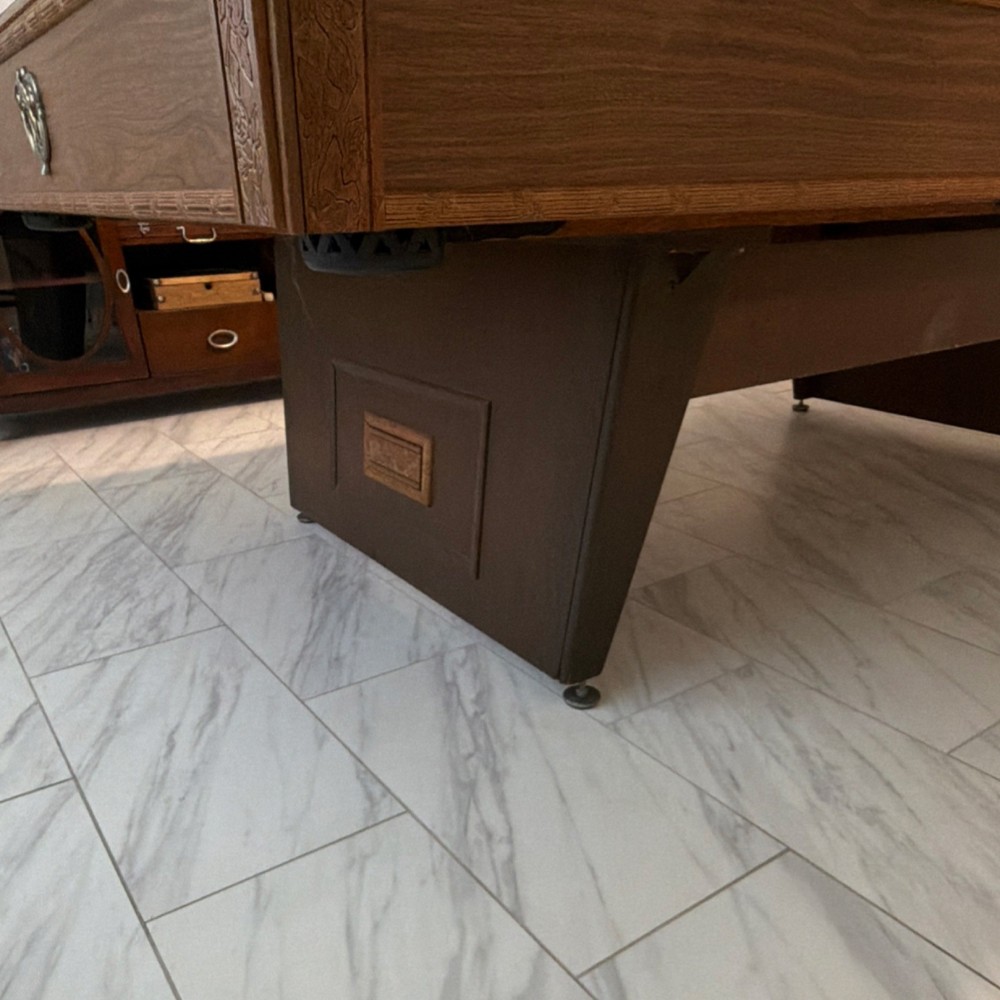 Brunswick Windsor Billiard Table with Red Felt