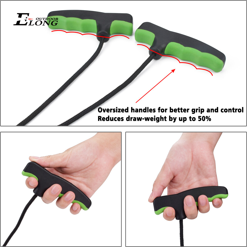 Cocking Aid Archery Crossbow Bolt Cocker Rope Double Handle Strings Device Tool