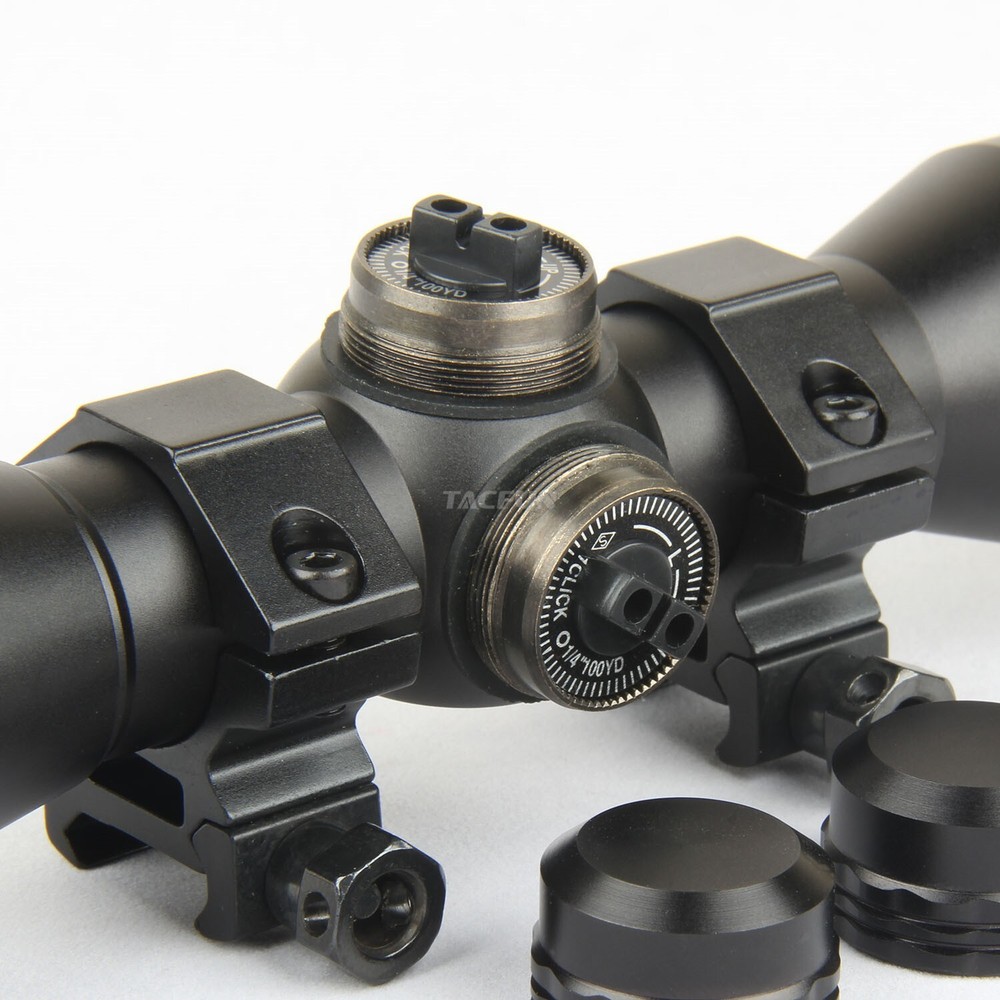 Tactical 4X32 Compact .223 .308 Scope /w Rings