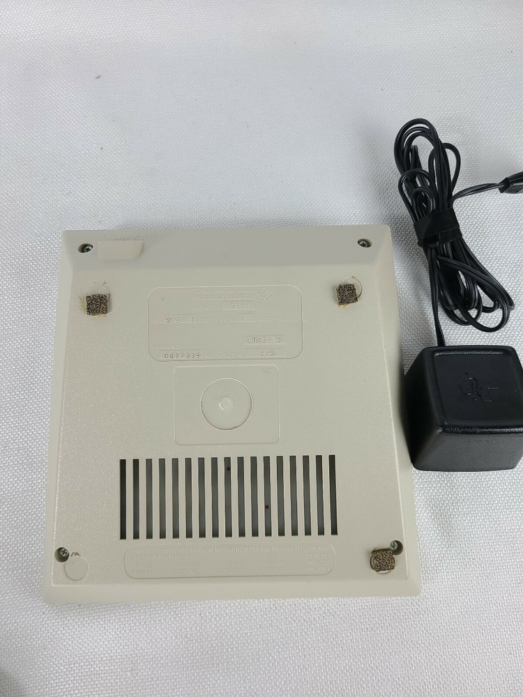 Texas Instruments Electronic Calculator TI-5100 with AC Adapter circa 1976 (BB)
