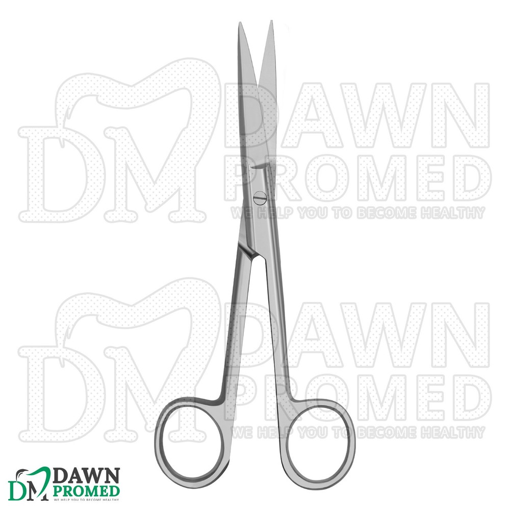 6 Pcs Operating Scissors 4.5" Straight Sharp Sharp Round Pattern Surgical Set