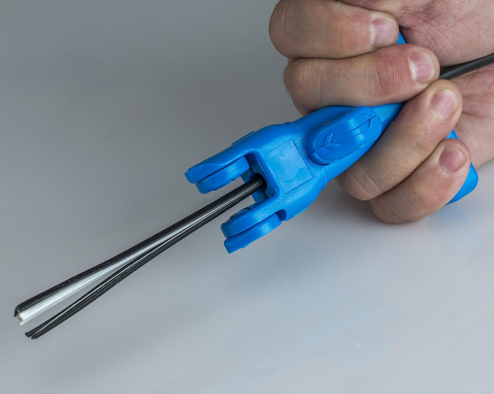 FOD-2000 Fiber Optic Drop Cable Slitter for 0.250" Flat Cable, Blue