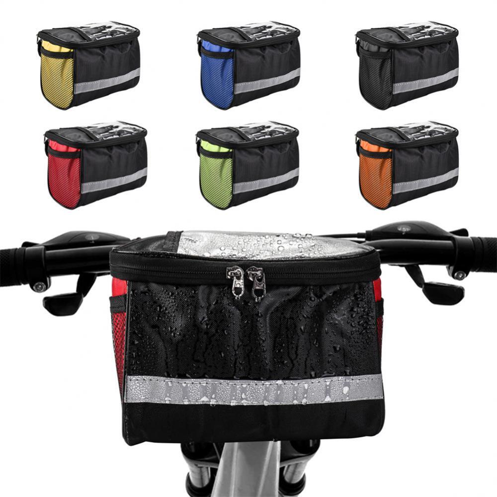 Collapsible Bike Basket Handlebar Multi-Purpose Detachable Bicycle Front Basket