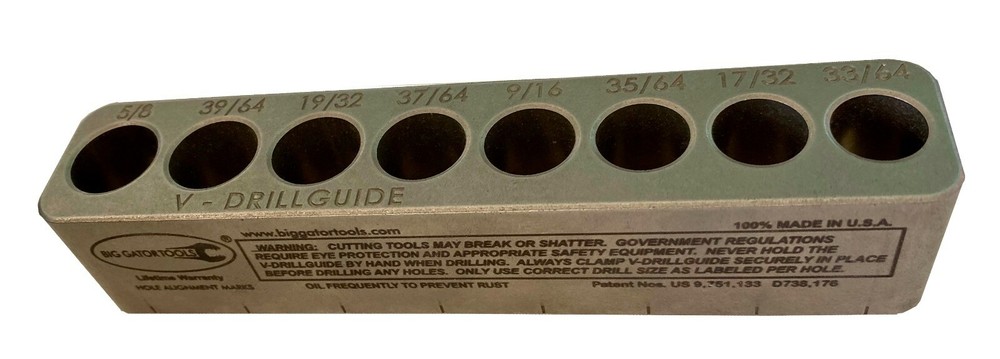 Big Gator Tools - STD3000DGNP - Drill Bit Jig - V-DrillGuide Drilling Accessory