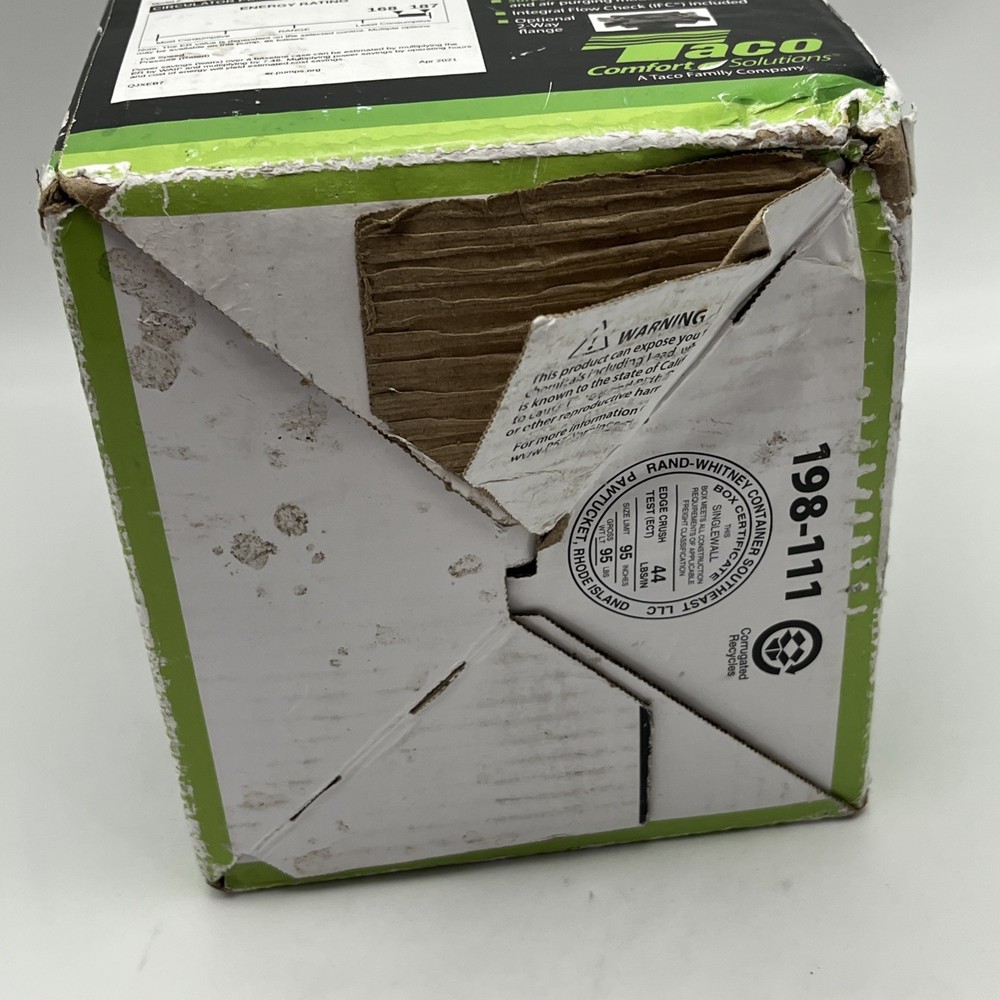 UNTESTED Taco 007e ECM High Efficiency Variable Speed Circulator Pump A30