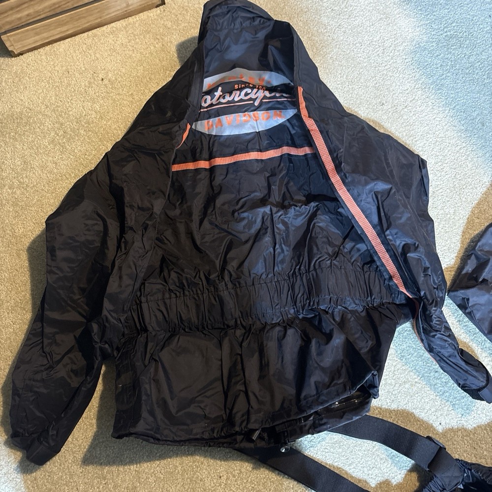 Harley Davidson authentic Rain Gear Reflective Jacket & Bib Overall Size X-Small