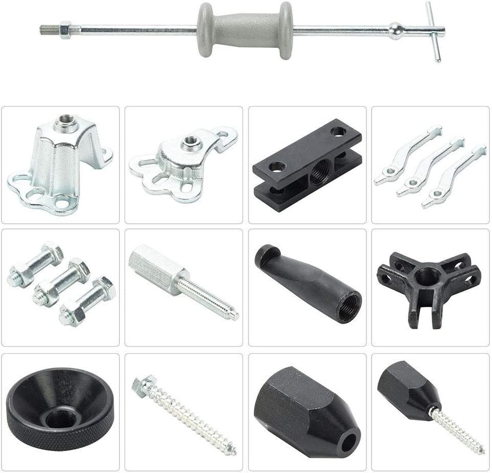 17pc Axle Wheel Puller 5lb Slide Hammer Internal External Puller Hub Puller