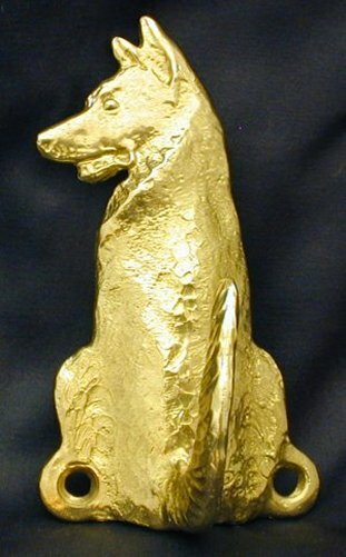 GERMAN SHEPHERD, GSD Hook in Bronze
