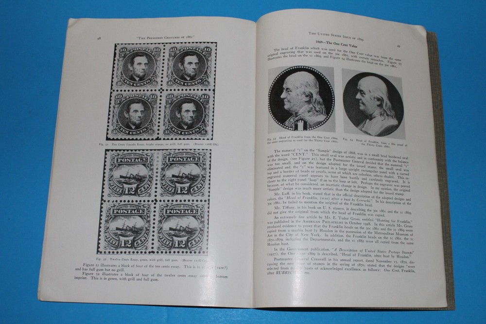 US 1869 Issue Preceded.. Premieres Gravures 1861 Ashbrook +more BlueLakeStamps